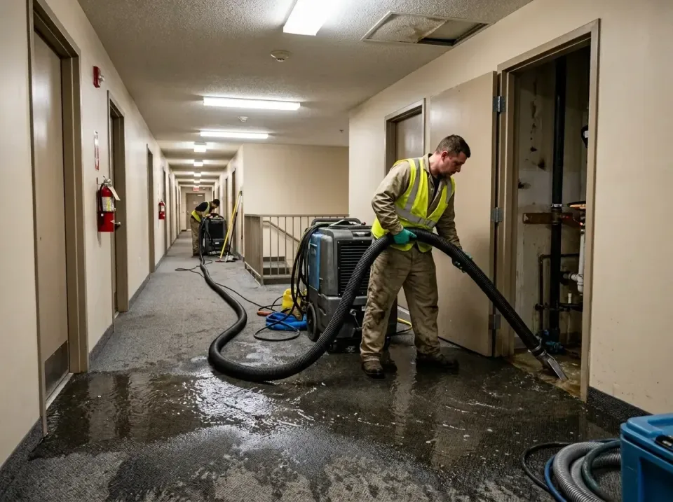 multi-unit-apartment-hallway-f-005 — frequently asked questions, Emergency Burst Pipe Water Extraction & Removal in Grill, PA